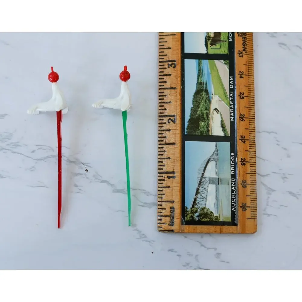 VTG 44 Carstairs Whiskey White Seal Cocktail Canape Picks Retro MCM Tiki Barware